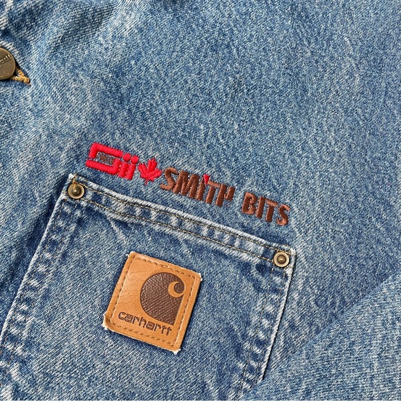 Vintage Carharrt C59 Duck Canvas Denim Chore Coat - Picture 6 of 10